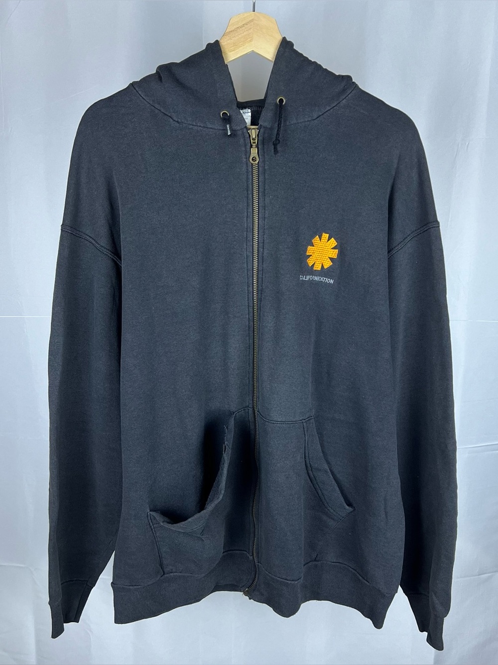 Vintage 90s Red Hot Chili Peppers Californication Embroidered Hoodie XL RARE